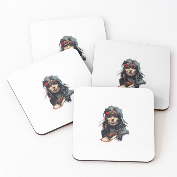 Item preview, Dark Fantasy Woman Warrior Portrait designed and sold by BrandonArtWorld.