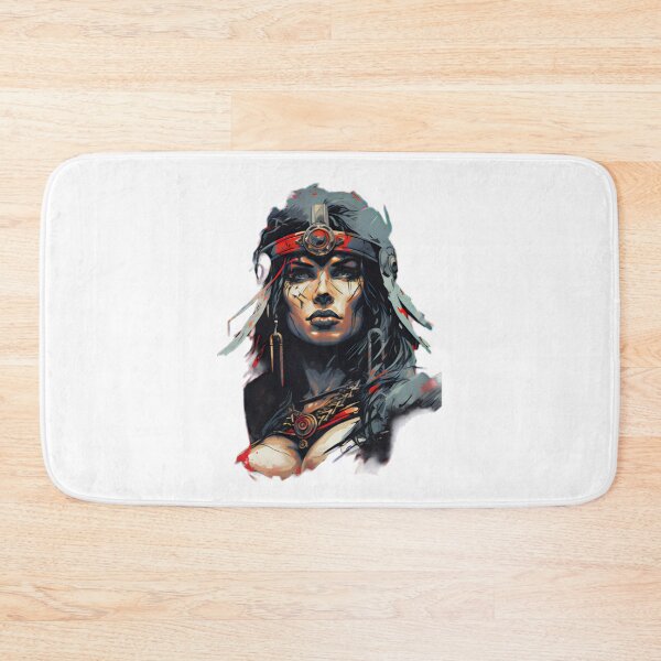 Item preview, Dark Fantasy Woman Warrior Portrait designed and sold by BrandonArtWorld.