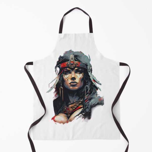 Item preview, Dark Fantasy Woman Warrior Portrait designed and sold by BrandonArtWorld.