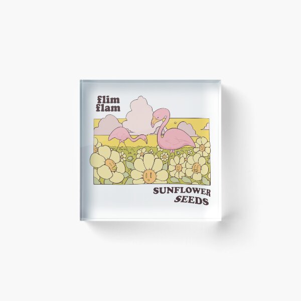 Item preview, Retro Flim Flam Sunflower Seeds Flamingo Design designed and sold by Patriclves.