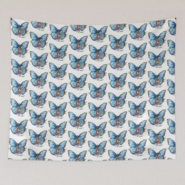 Item preview, Blue Butterfly | Elegant Nature Aesthetic Art designed and sold by Mandayartstudio.