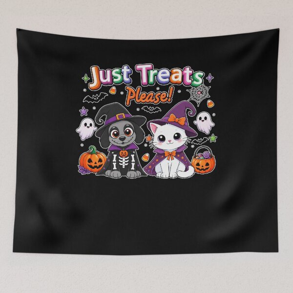 Item preview,  Just Treats Please Halloween Dog Cat Witch Costume designed and sold by markbauch.