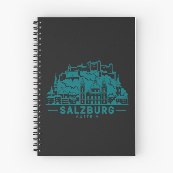 Item preview, Salzburg Austria Line Art Skyline Poster designed and sold by CMYKStudio.