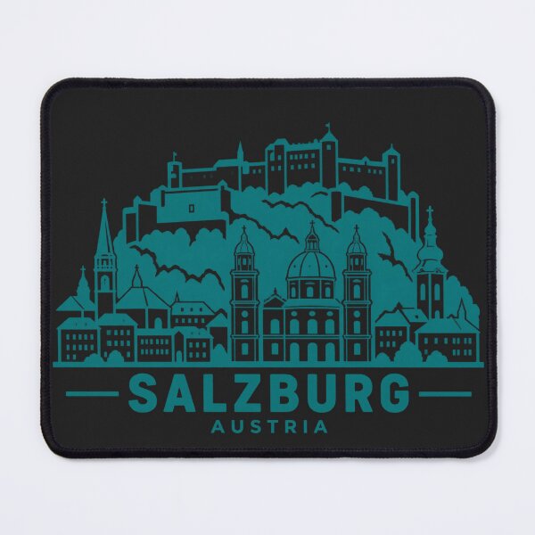 Item preview, Salzburg Austria Line Art Skyline Poster designed and sold by CMYKStudio.