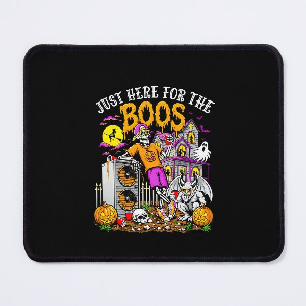 Item preview,  Just Here For The Boos Halloween Skeleton Cat Haunted House designed and sold by markbauch.