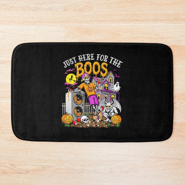 Item preview,  Just Here For The Boos Halloween Skeleton Cat Haunted House designed and sold by markbauch.