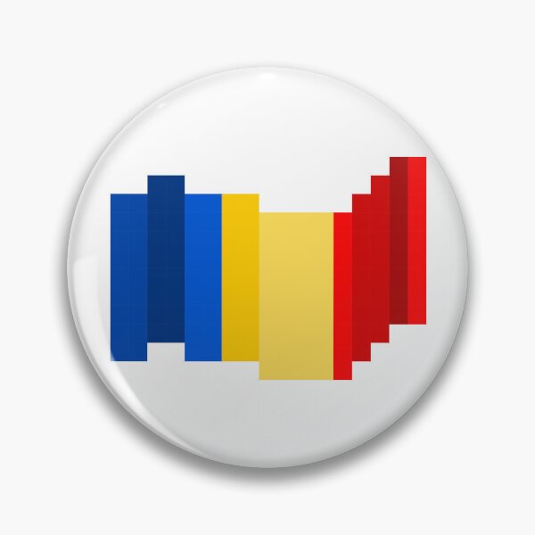 Item preview, Pixel Civilandorra Flag designed and sold by HarveyHandcraftsandDesigns.