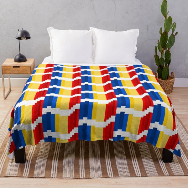Item preview, Pixel Civilandorra Flag designed and sold by HarveyHandcraftsandDesigns.