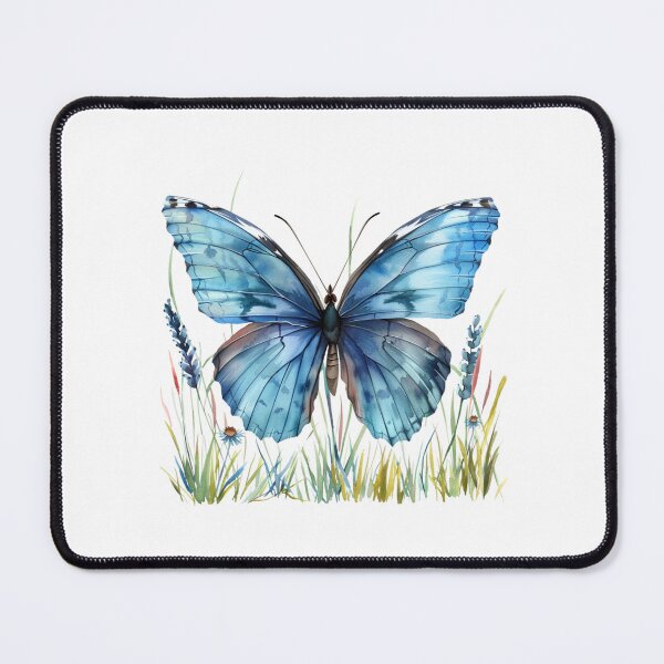 Item preview, Blue Butterfly | Elegant Nature Aesthetic Art designed and sold by Mandayartstudio.