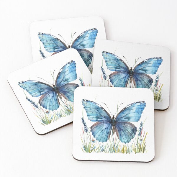 Item preview, Blue Butterfly | Elegant Nature Aesthetic Art designed and sold by Mandayartstudio.