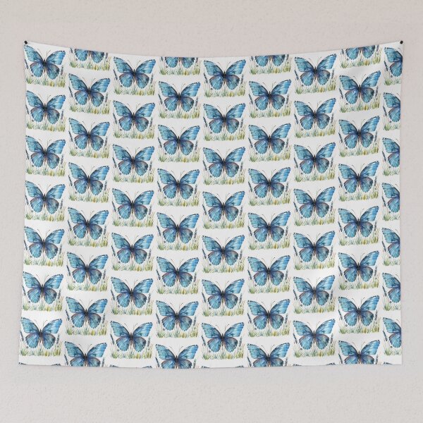 Item preview, Blue Butterfly | Elegant Nature Aesthetic Art designed and sold by Mandayartstudio.