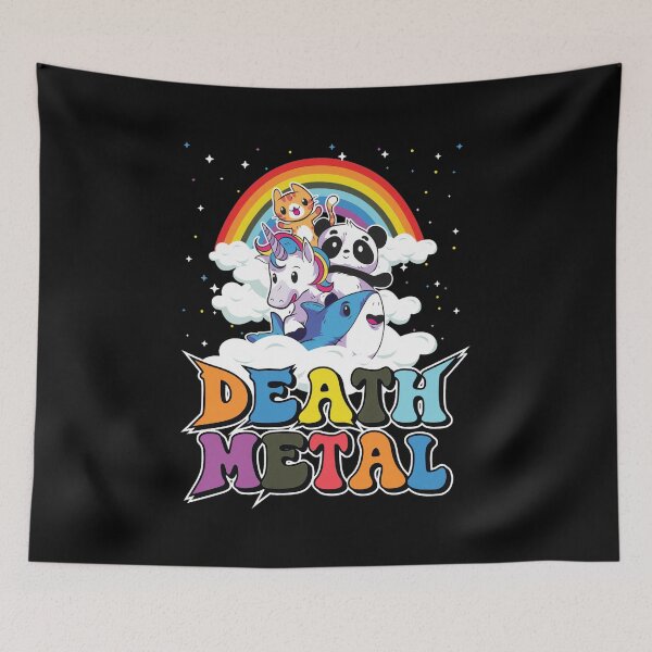 Item preview, Cute Kawaii Animals Death Metal Rainbow designed and sold by DARREARKER.