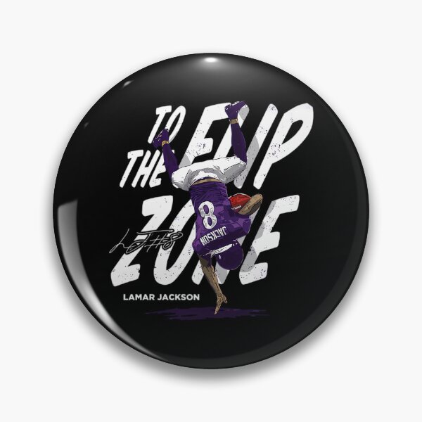 Item preview, Lamar Jackson Flip to the End Zone designed and sold by AnoukLoiselle.