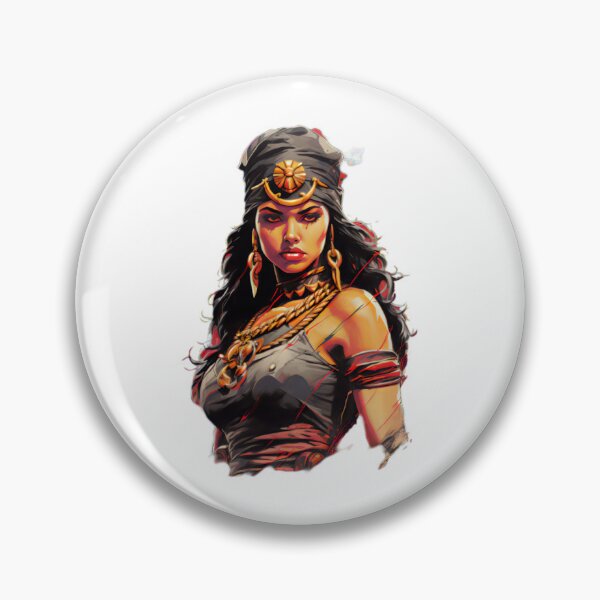 Item preview, Vintage Fantasy Woman Warrior Portrait designed and sold by BrandonArtWorld.