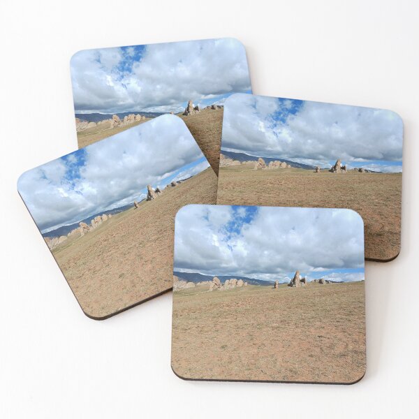 Item preview, Weathered Rock Spires Across Open Mountain Grassland designed and sold by seunghus.