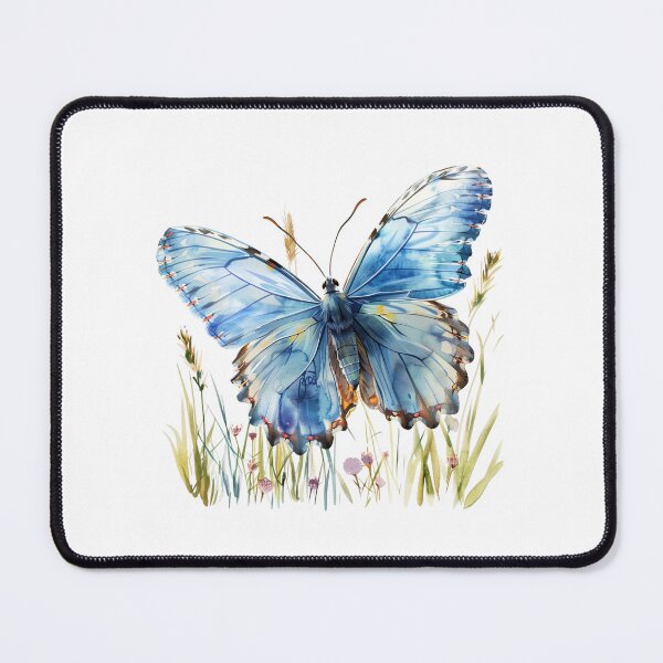 Item preview, Blue Butterfly | Elegant Nature Aesthetic Art designed and sold by Mandayartstudio.