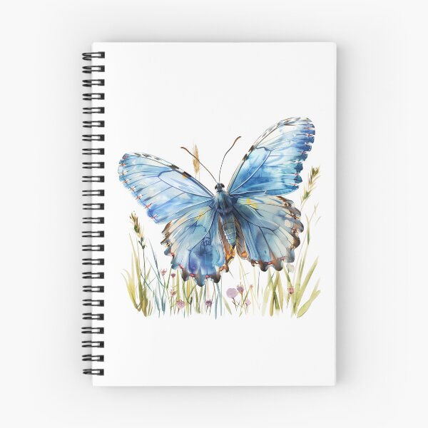 Item preview, Blue Butterfly | Elegant Nature Aesthetic Art designed and sold by Mandayartstudio.