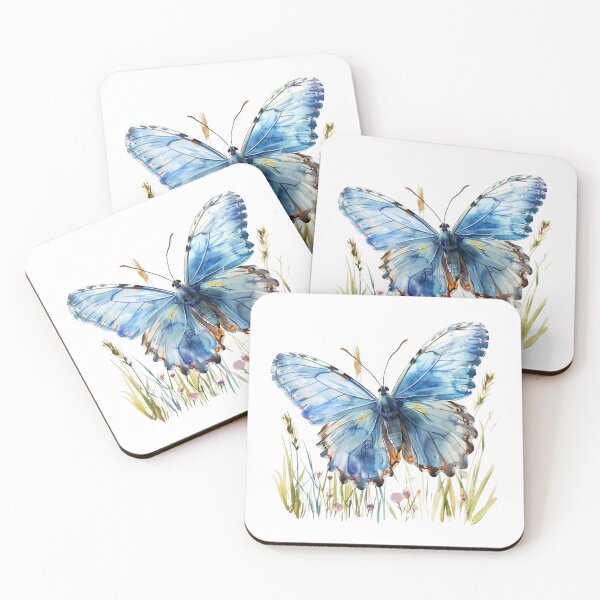 Item preview, Blue Butterfly | Elegant Nature Aesthetic Art designed and sold by Mandayartstudio.