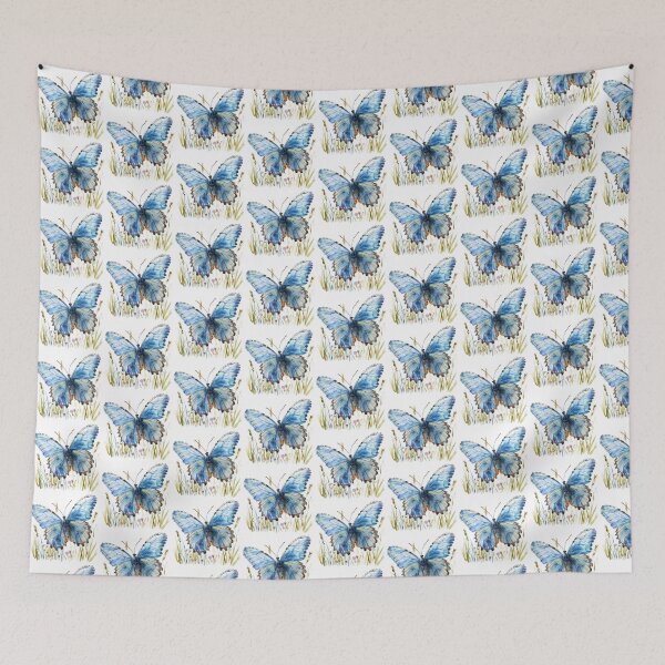 Item preview, Blue Butterfly | Elegant Nature Aesthetic Art designed and sold by Mandayartstudio.