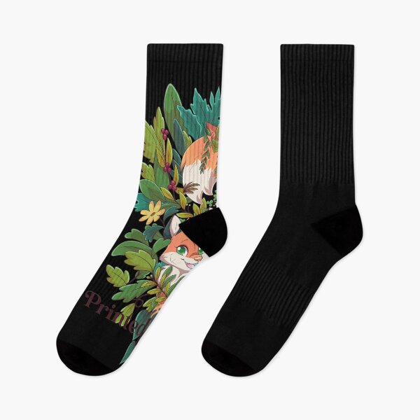 Item preview, Cute Fox Peekaboo in Forest Flowers designed and sold by Patriclves.