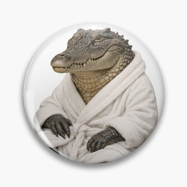 Item preview, Saltwater Crocodile Fluffy Bathrobe designed and sold by Sillytoe.