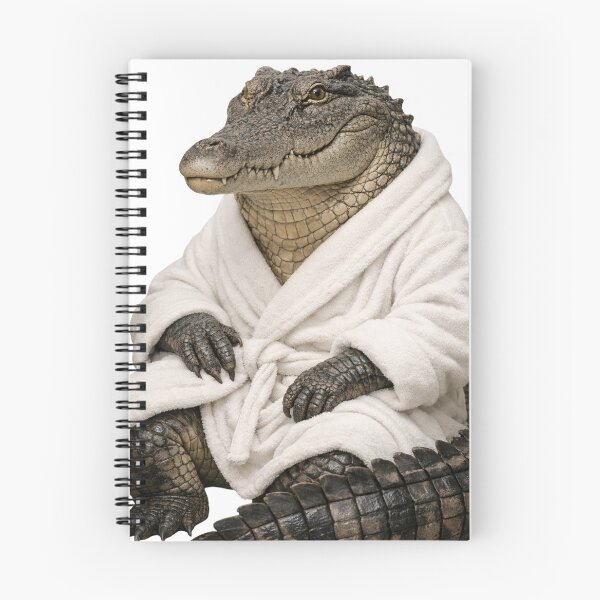 Item preview, Saltwater Crocodile Fluffy Bathrobe designed and sold by Sillytoe.