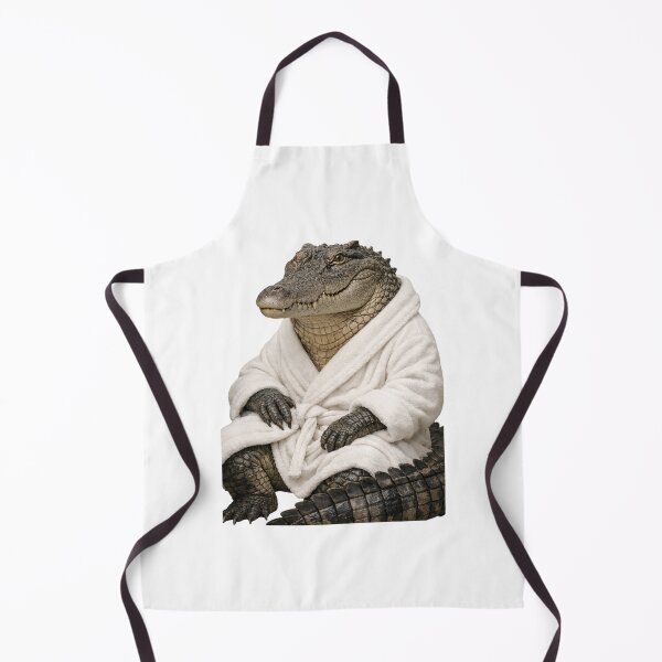 Item preview, Saltwater Crocodile Fluffy Bathrobe designed and sold by Sillytoe.