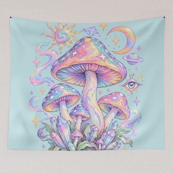 Item preview, Pastel Celestial Magic Mushrooms designed and sold by Skyrocketz.