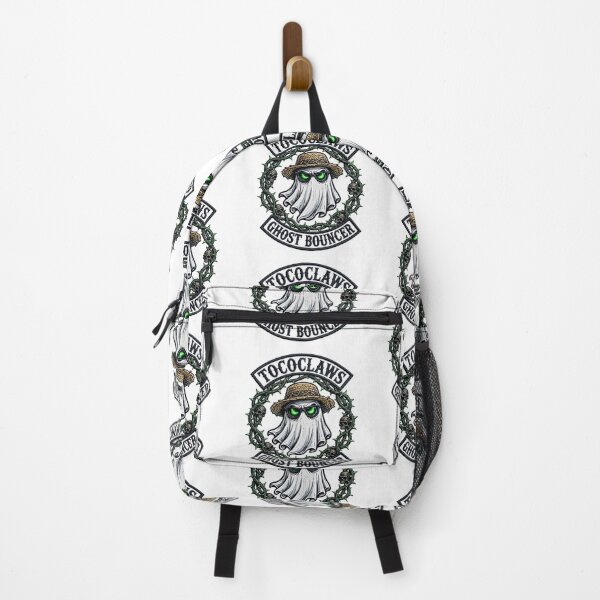 Item preview, Ghost Bouncer Straw Hat Specter | Biker Patch Graphic designed and sold by TOCOCLAWS.