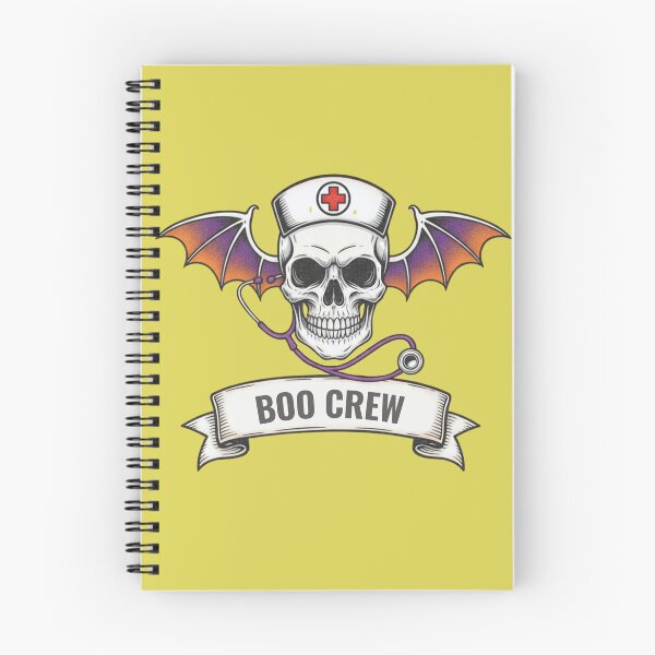 Item preview, Winged Nurse Skull Boo Crew Graphic designed and sold by Exquisite Design Studio „Paculówka”.