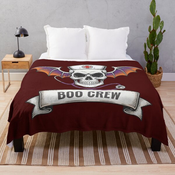 Item preview, Winged Nurse Skull Boo Crew Graphic designed and sold by Exquisite Design Studio „Paculówka”.