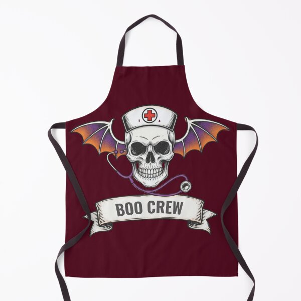 Item preview, Winged Nurse Skull Boo Crew Graphic designed and sold by Exquisite Design Studio „Paculówka”.