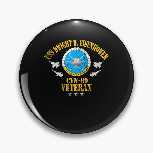 Item preview, USS Dwight D. Eisenhower CVN-69 Veteran Fighter Jet Emblem designed and sold by Osstaramilua.