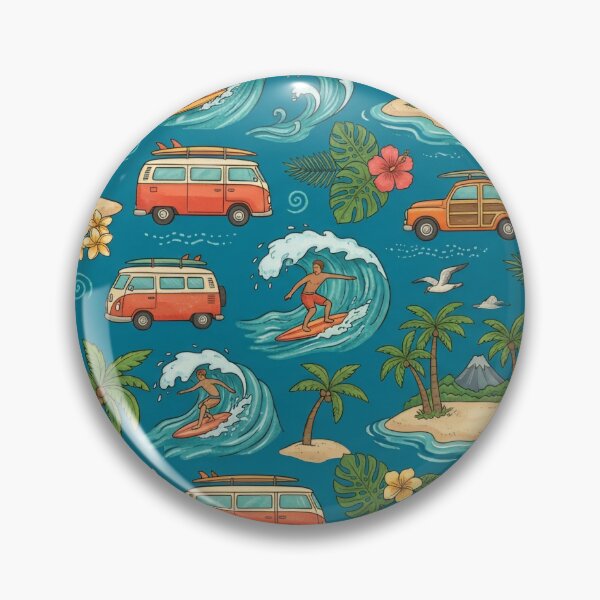 Item preview, Tropical Island Surf Pattern  designed and sold by SaltCraft.
