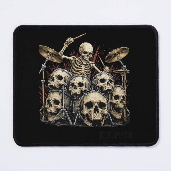 Item preview, Skeleton Drummer Skull Percussion Metal Art designed and sold by DARREARKER.
