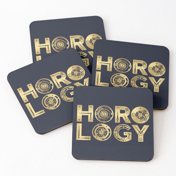 Item preview, Horology Gold Gears Watchmaker Typography Graphic designed and sold by KiwiRider.
