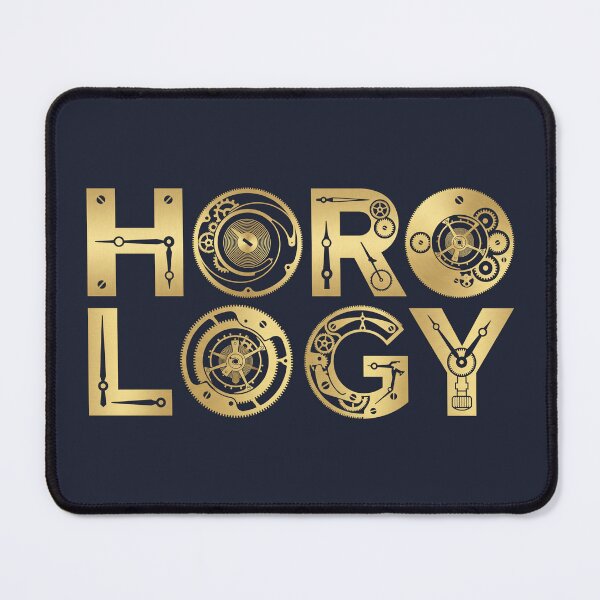Item preview, Horology Gold Gears Watchmaker Typography Graphic designed and sold by KiwiRider.