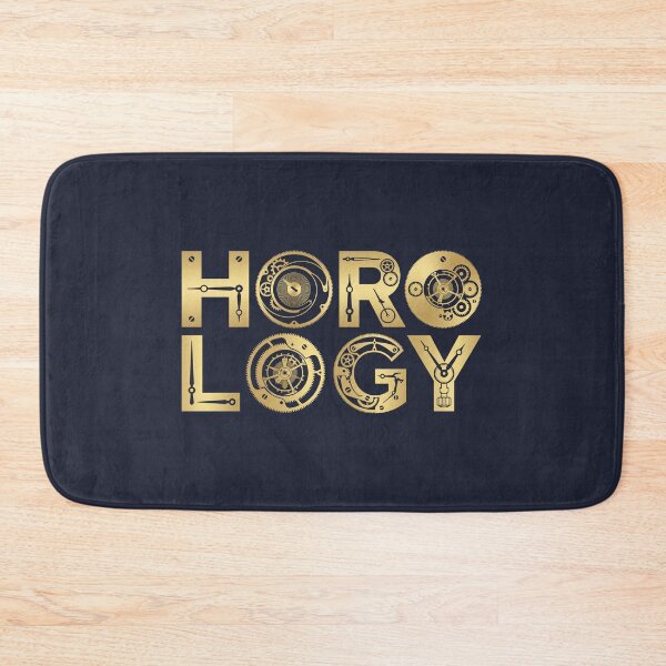 Item preview, Horology Gold Gears Watchmaker Typography Graphic designed and sold by KiwiRider.