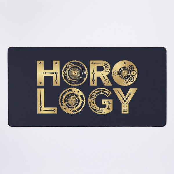 Item preview, Horology Gold Gears Watchmaker Typography Graphic designed and sold by KiwiRider.