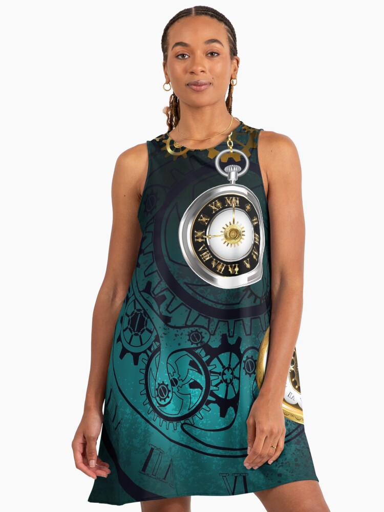 green steampunk dress Steampunk High