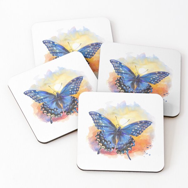 Item preview, Blue Butterfly | Elegant Nature Aesthetic Art designed and sold by Mandayartstudio.