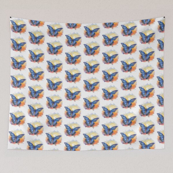 Item preview, Blue Butterfly | Elegant Nature Aesthetic Art designed and sold by Mandayartstudio.