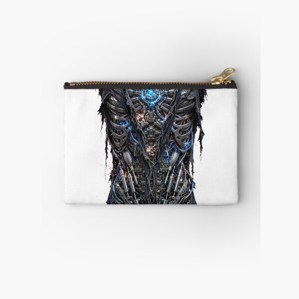 Item preview, Cyborg Chest Torn Open - Cyberpunk Armor Blue Wires designed and sold by Csaba1983.