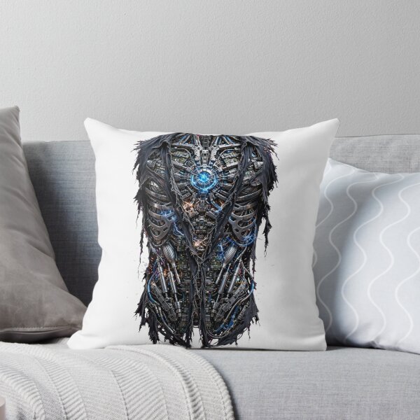 Item preview, Cyborg Chest Torn Open - Cyberpunk Armor Blue Wires designed and sold by Csaba1983.