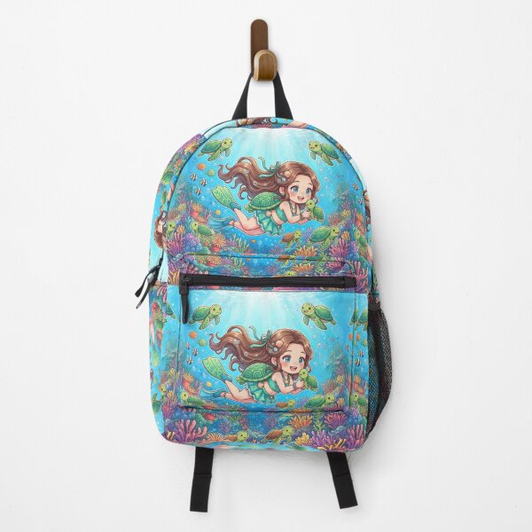 Item preview, Girl swimming with sea turtles designed and sold by Azurart2.