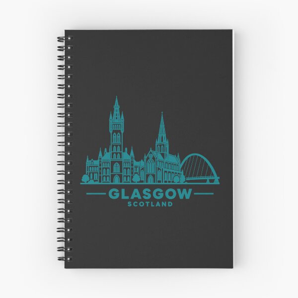 Item preview, Glasgow Scotland Line Art Skyline Poster designed and sold by CMYKStudio.