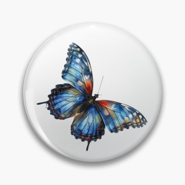 Item preview, Blue Butterfly | Elegant Nature Aesthetic Art designed and sold by Mandayartstudio.