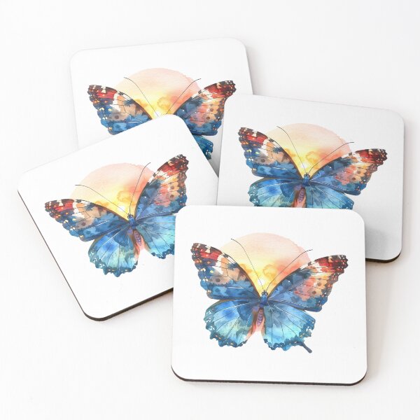 Item preview, Blue Butterfly | Elegant Nature Aesthetic Art designed and sold by Mandayartstudio.