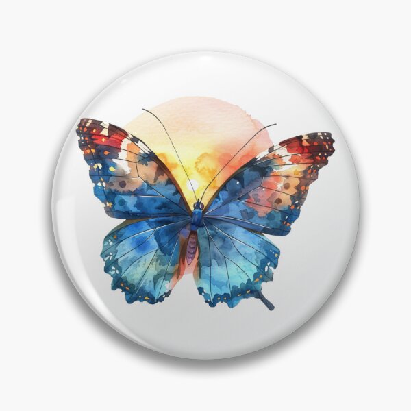 Item preview, Blue Butterfly | Elegant Nature Aesthetic Art designed and sold by Mandayartstudio.
