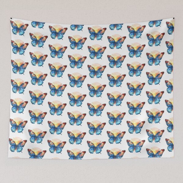 Item preview, Blue Butterfly | Elegant Nature Aesthetic Art designed and sold by Mandayartstudio.